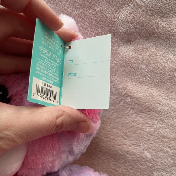 NWT Tie Dye Cotton Candy Stuffed Animal Plush Teddy Bear Walgreens brand - Picture 8 of 10